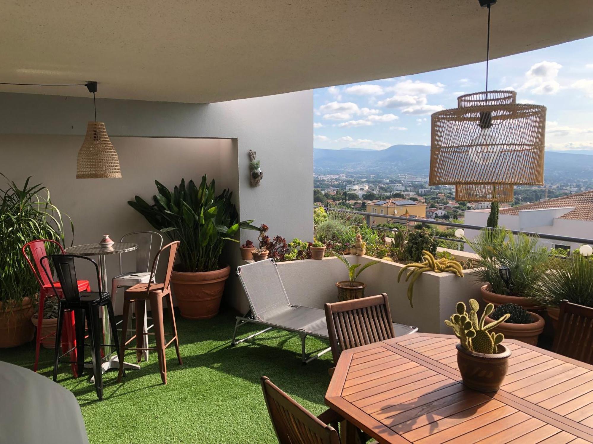 Bel appartement vue imprenable parking privé gratuit La Ciotat Exterior foto